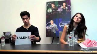 Selena gomez & david henrie shine on media interview