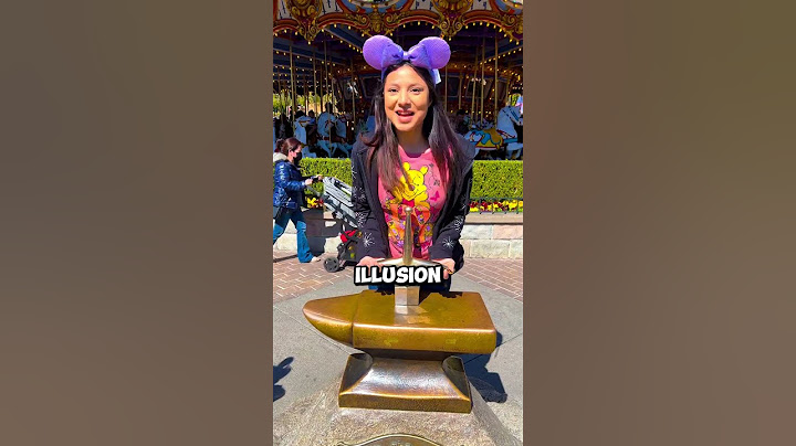 How To Pull The Sword Out In Disney Land!