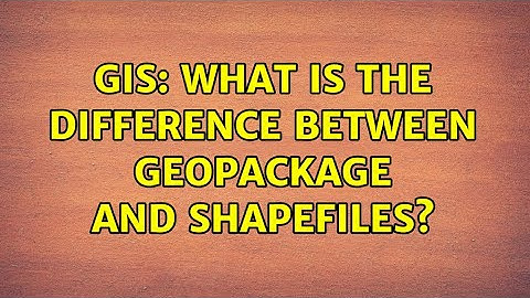 GIS: What is the difference between geopackage and shapefiles?