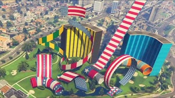 GTA 5 Content Creator How to get Flashing Plus Red White and Blue USA Props