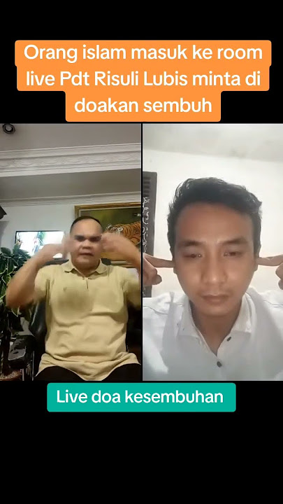 Orang Islam ini masuk room live Pdt Risuli Lubis minta di doakan sembuh