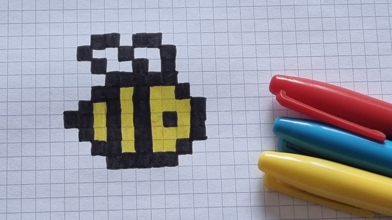 Comment Dessiner une abeille en Pixel Art Facilement ! | Tutoriel