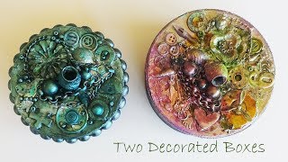 Mixed Medium Decorated Boxes