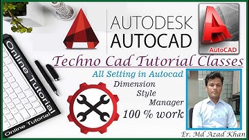 Lec-16 I Dimension Style Manager in Autocad I By Er. Md Azad Khan I Autocad I Solidworks I Ansys