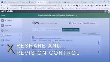 NextLabs Digital Rights Management (DRM) - Reshare and Revision Control
