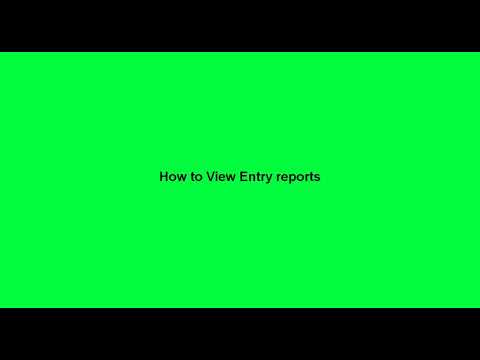 How to View Entry Reports?