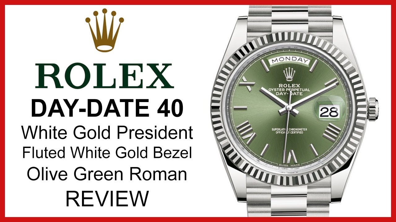 mens white gold presidential rolex