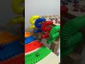 マーブルランレース☆くねくねカラフルトンネルとくねくねカラフルロード　short video【AMSR best marble runs】