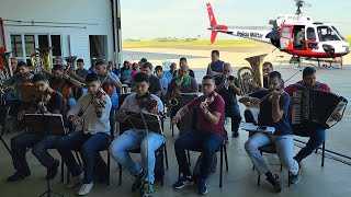 Orquestra CCB Tocando na base ÁGUIA POLÍCIA MILITAR