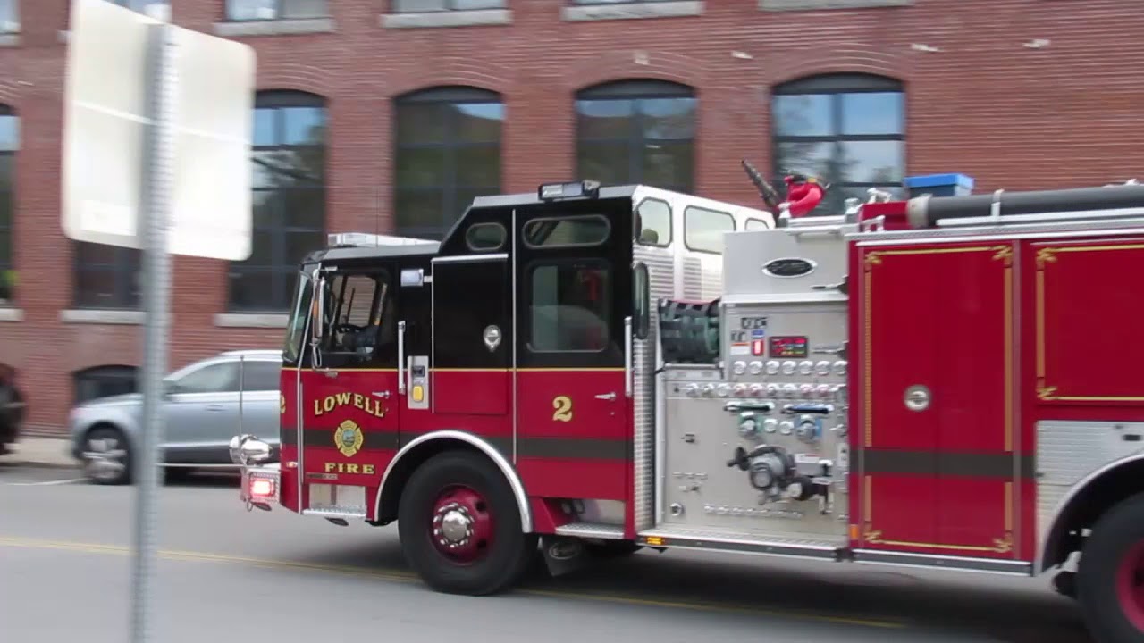 Lowell Ma Fire Dept Engine 2 Responding YouTube