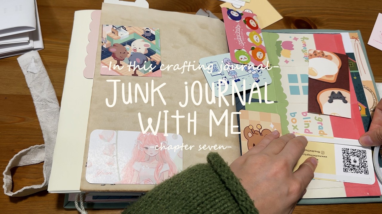 Relax with me while I junk journal about fun memories│Crafting Journals #007