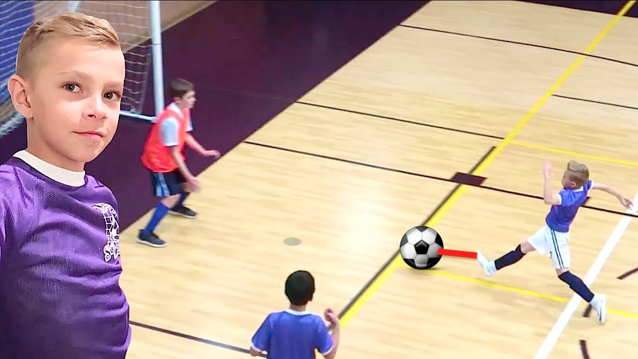 indoor soccer game little kids sports camp baby haircut and
