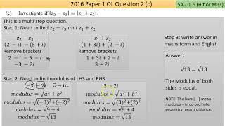 Maths screencast 2016 Paper 1 LC OL Question 2