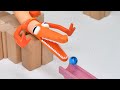 *Marble Run Race マーブルラン ASMR * Rainbow color track with ORANGE