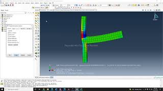 9. Visualization of results in Abaqus; RC Beam Column
