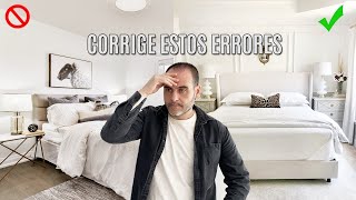 Tu dormitorio ELEGANTE Y BONITO al momento (❌CORRÍGELOS)