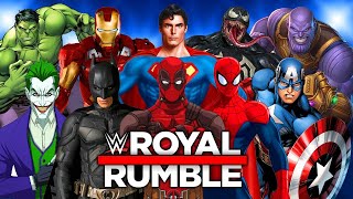 Spi̇derman Batman Superman Süper Kahraman Lar Kavgada Royal Rumble 