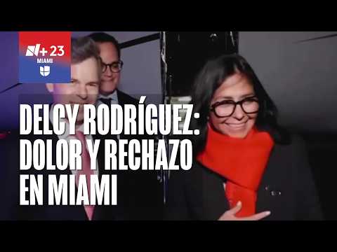 "I feel wounded": Venezuelan exiles in Miami react to Delcy Rodríguez's visit to New York