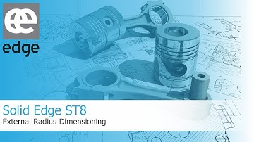 Solid Edge ST8 - External Radius Dimensioning