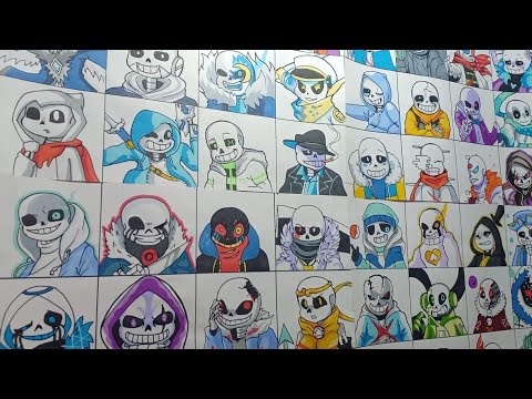 Video 100 Au Sans I Draw in 7 Months Bộ Siêu Tập Tranh vẽ... - youtube