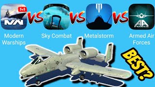 Modern Warships VS Sky Combat VS MetalStorm VS Armed Air Forces - Best Air Combat Mobile Games screenshot 2