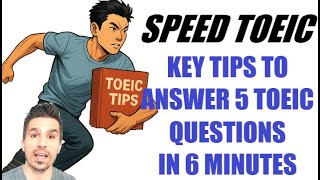 SPEED TOEIC: TIPS TO GET A HIGH TOEIC SCORE! I'll show how to answer 101-105 of TOEIC quickly #toeic