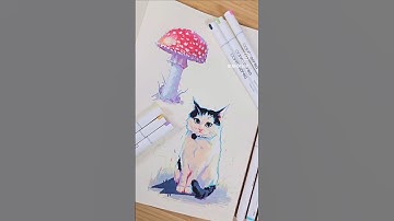 Trying New Copic Acrea Markers! #art #sketchbook