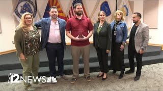 911 dispatcher in Arizona honored for heroic actions