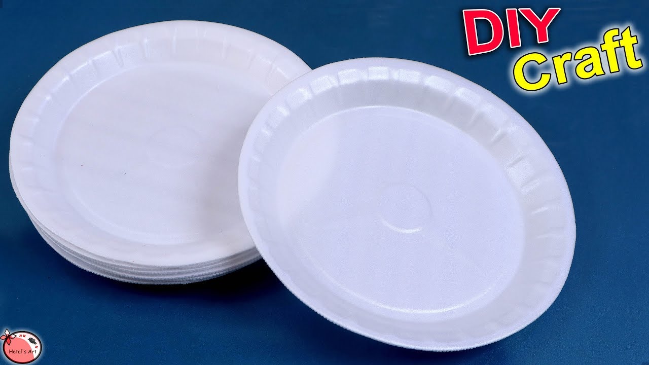 Room Decor Idea Using Waste Thermocol Plate Best Out Of Waste Idea DIY Christmas Decor