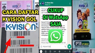 Cara Aktivasiregistrasi Kvision Gol Melalui Whatsapp