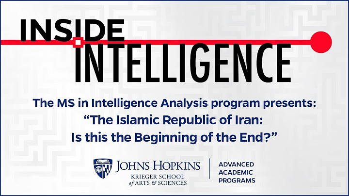 Inside Intelligence presents "The Islamic Republic of Iran: Is this the Beginning of the End?"
