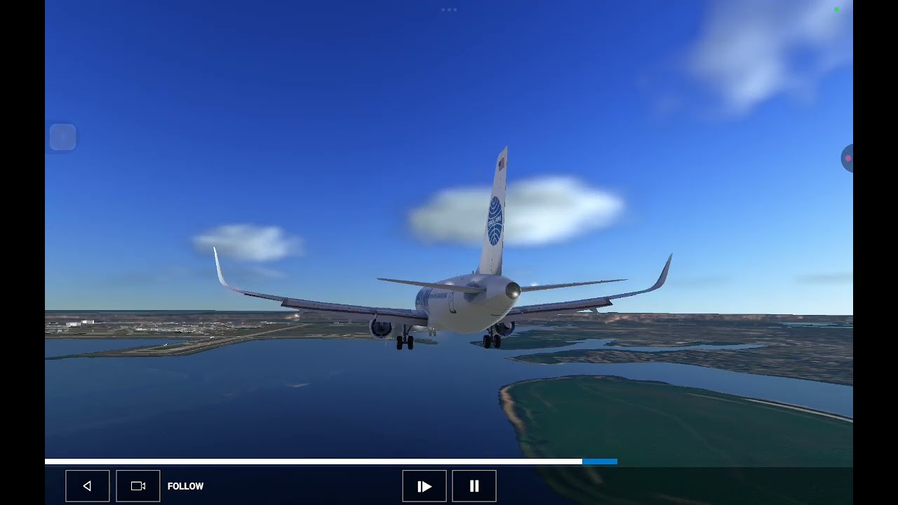RFS: pan am Airbus A320NEO Landing in KJFK John f Kennedy airport 