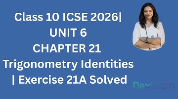 ICSE Class 10 2026  | Unit 6 Chapter 21 Trigonometric Identities | Exercise 21A Q43 - Q48 Solutions