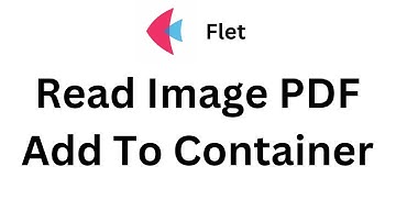 Flet Tutorial - Read Image PDF to Container