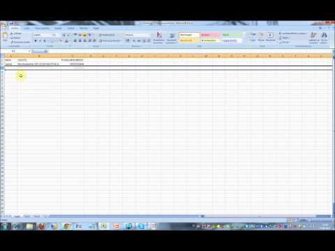 MS Office Excel-  rivit ja sarakkeet