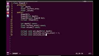 Modern C++ OOP: Shape3D, an abstract base class