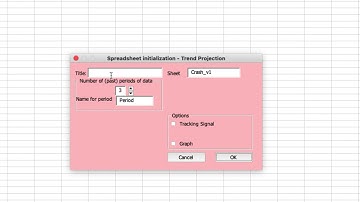Trend Projection Forecasting II