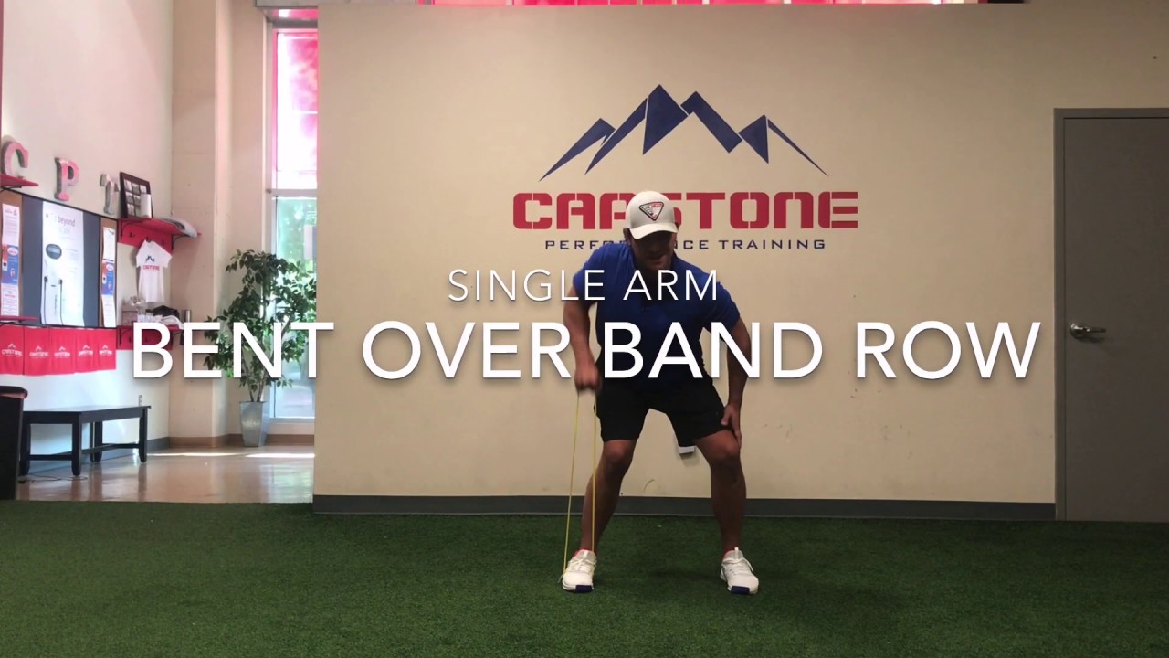 Single Arm Bent Over Band Row - YouTube
