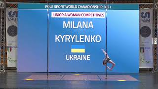 POSA- Pole Sport World Championship 2022, Milana Kyrylenko (UKR) Junior A Competitive, Semifinals.