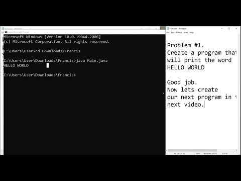 Java - Exercise #1: Printing Hello Word in the Command Line