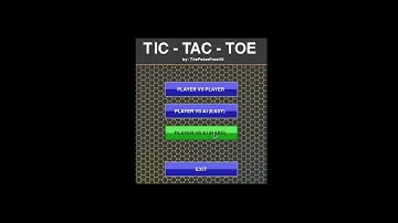 [Project Demo] Tic Tac Toe with AI on Minimax Algorithm