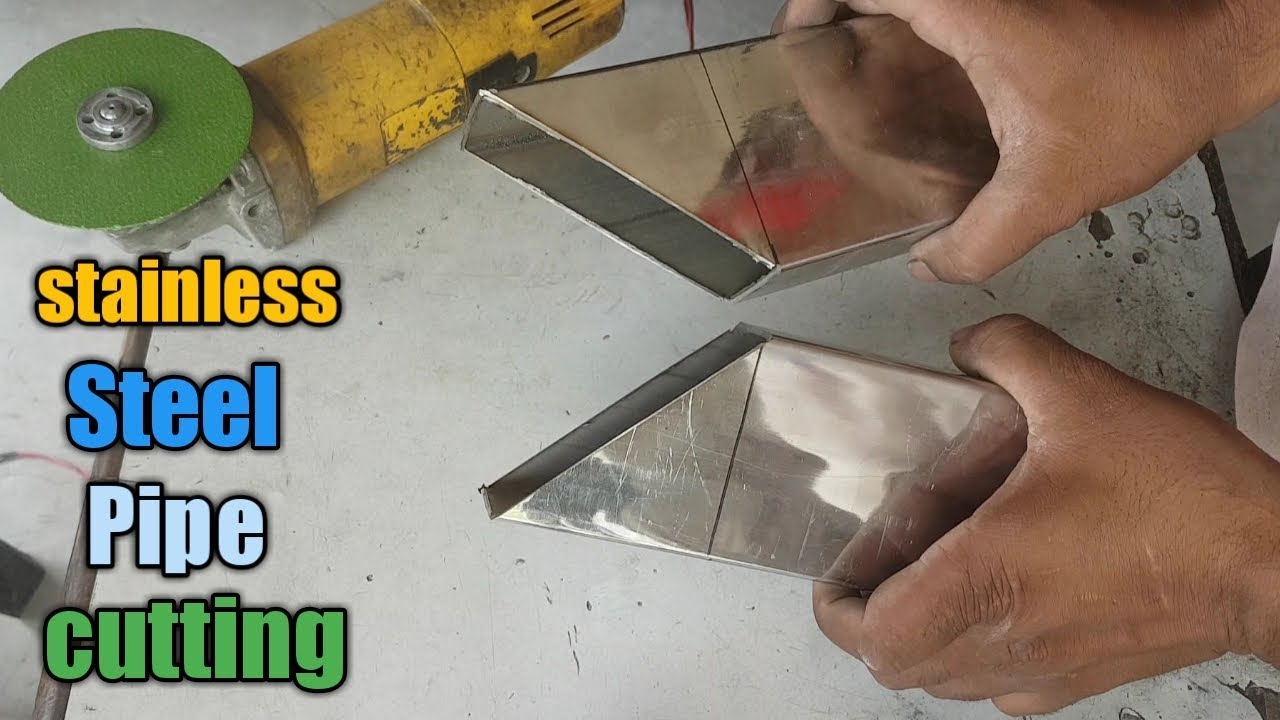 how to cut stainless steel pipe steel pipe cutting kaise kare YouTube