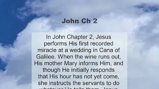 John Chapter 2 summary and read together