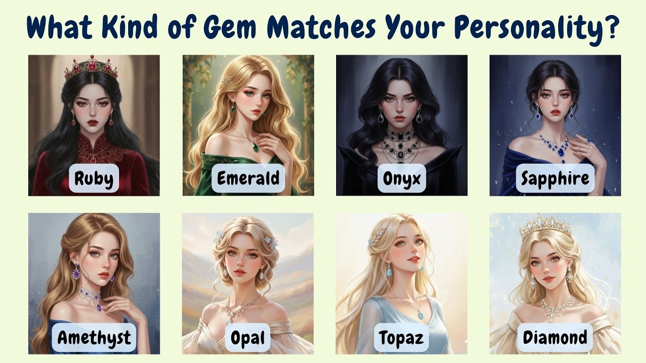 What Kind of Gem Matches Your Personality? | Personality Quiz Test |✨Fun Test | Aesthetics
