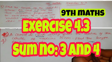 9th maths EXERCISE 4.3 sum no:3 and 4/GEOMETRY (chapter 4) SAMACHEER-KALVI /FARIHA MATHEMATICS/2019