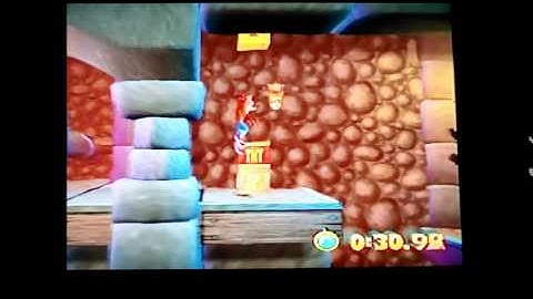 Crash Bandicoot "The Wrath of Cortex".Level 11"Gauntlet".Glitch