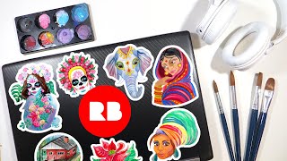 How to Make STICKER PACKS on Redbubble