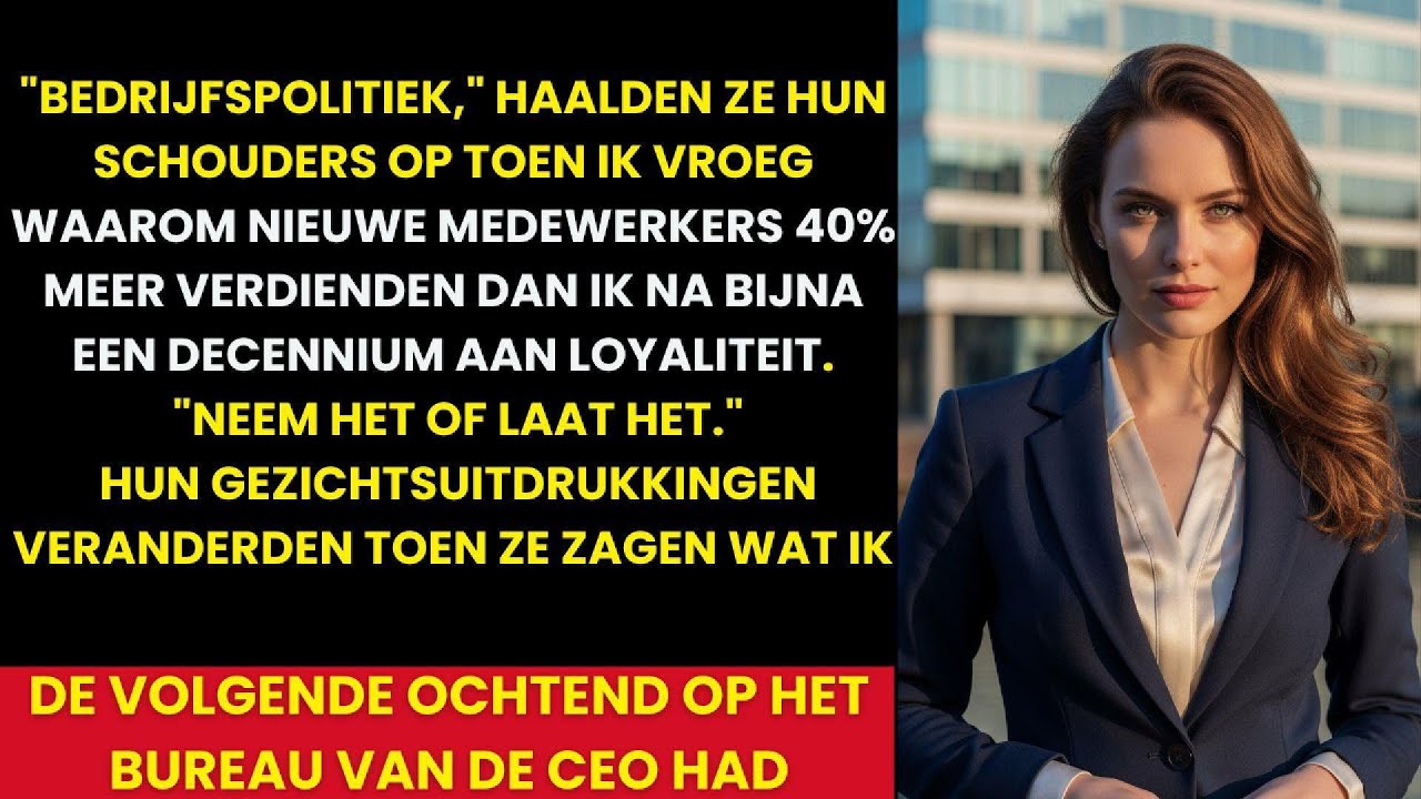 Ik zat gewoon mijn werk te doen op een maandagochtend aan de Herengracht, koffie naast mijn laptop, toen een fout van HR mij per ongeluk toegang gaf tot een vertrouwelijke salarisspreadsheet. Wat...