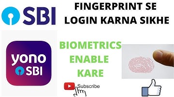 HOW TO ENABLE BIOMETRIC/FINGERPRINT FOR YONO SBI LOGIN | FINGER PRINT SE SBI YONO KAISE LOGIN KARE