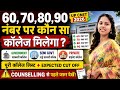 UP CNET 2026 College Predictor | 60, 70, 80, 90 Marks Par Kaunsa College Milega? Govt, Semi Govt